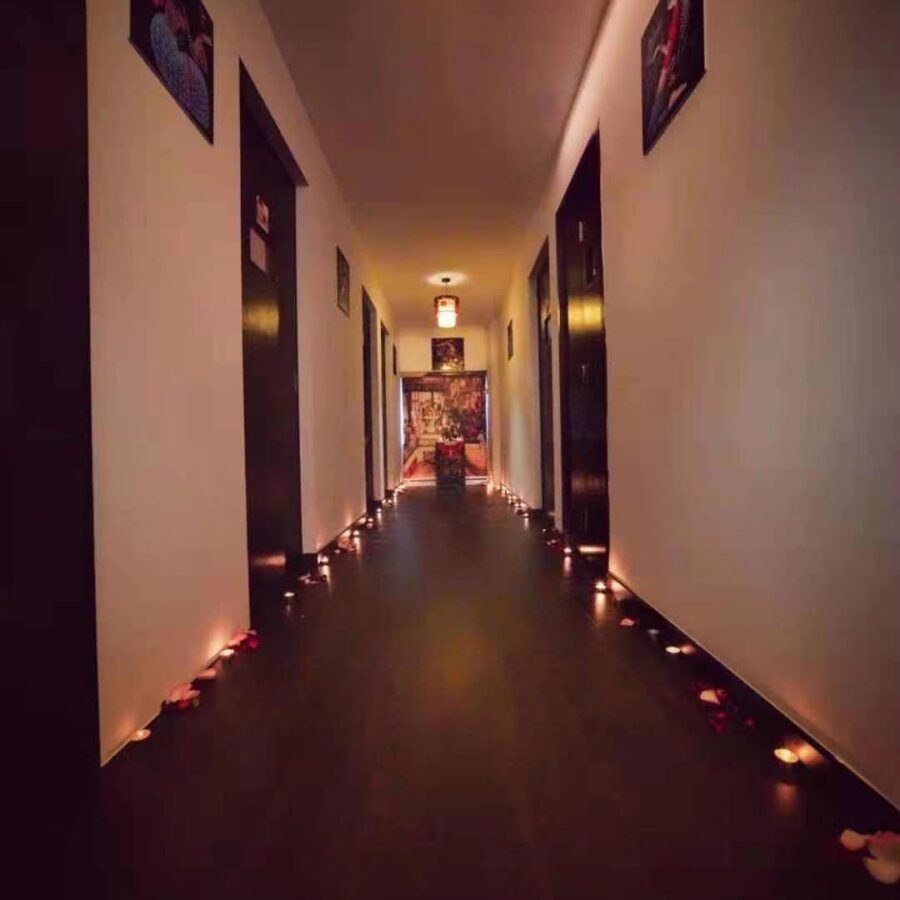 Relaxing Spa Hallway
